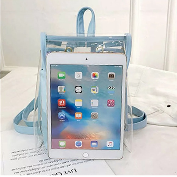 Last one! Baby blue transparent clear bag purse - Picture 3 of 6
